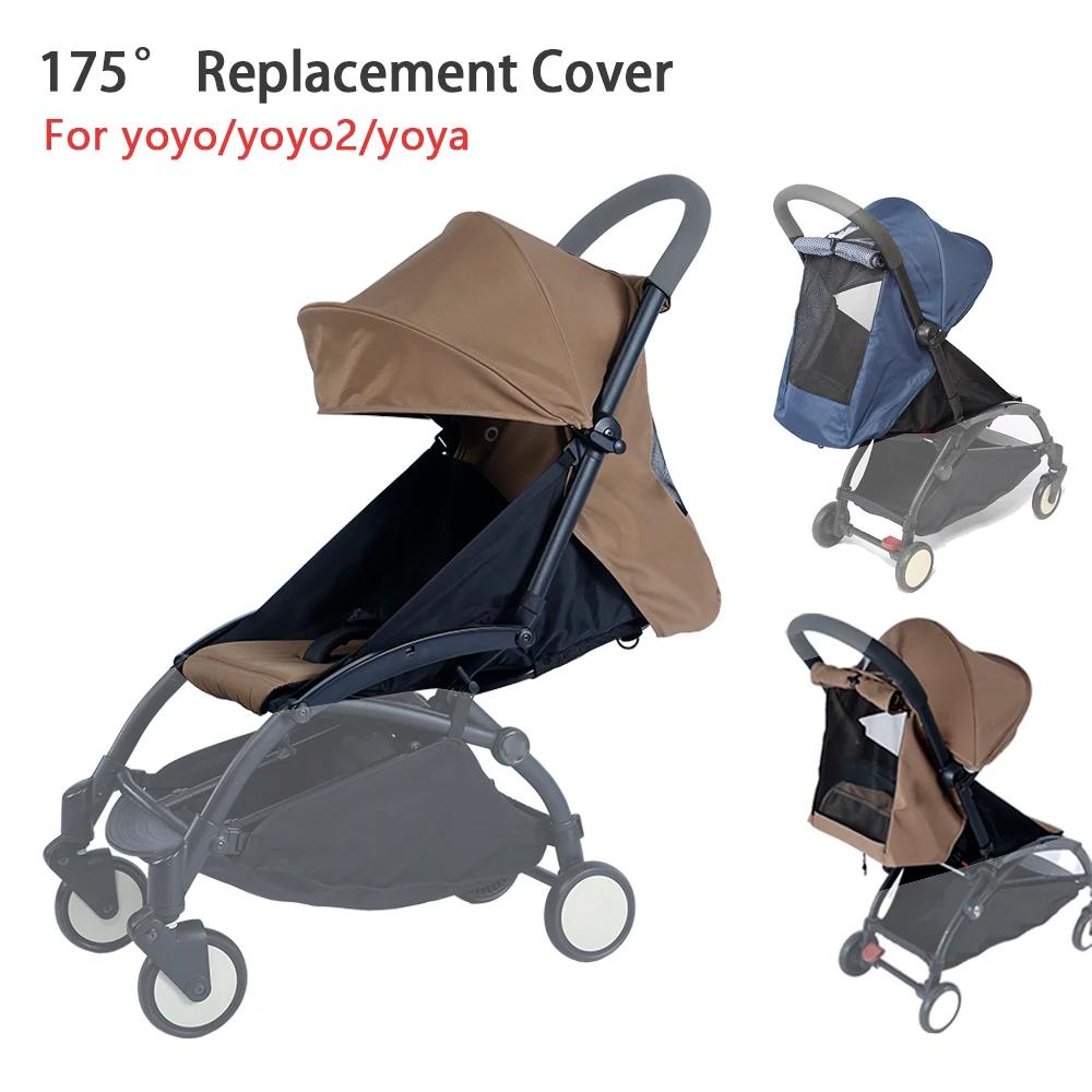 175 °   3 pièces/ensemble accessoires de poussette capuche, matelas et coussin de siège pour YOYO/YO