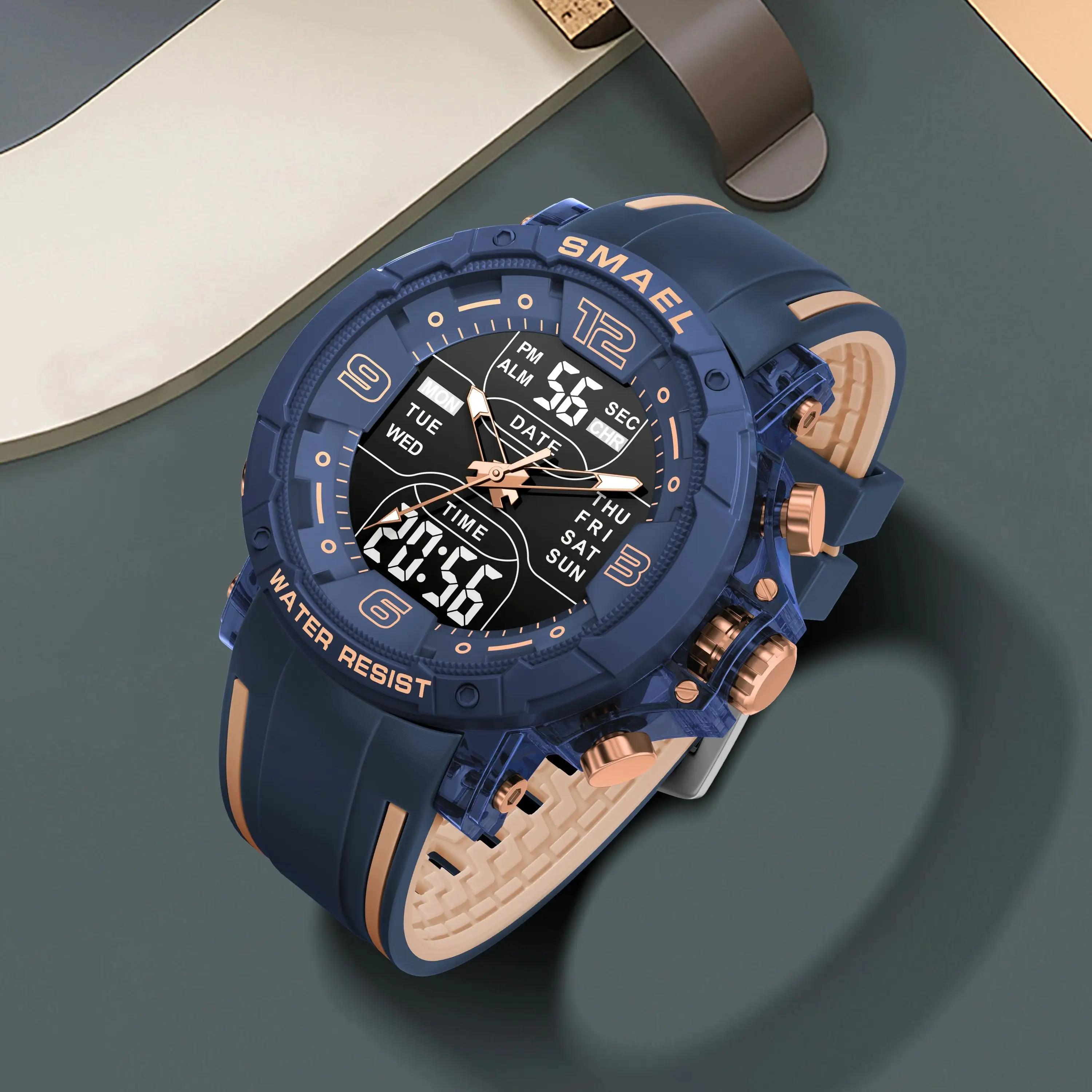 SMAEL marque 8140 étanche livraison directe montre réveil veilleuse jeune mode affaires Quartz Sport