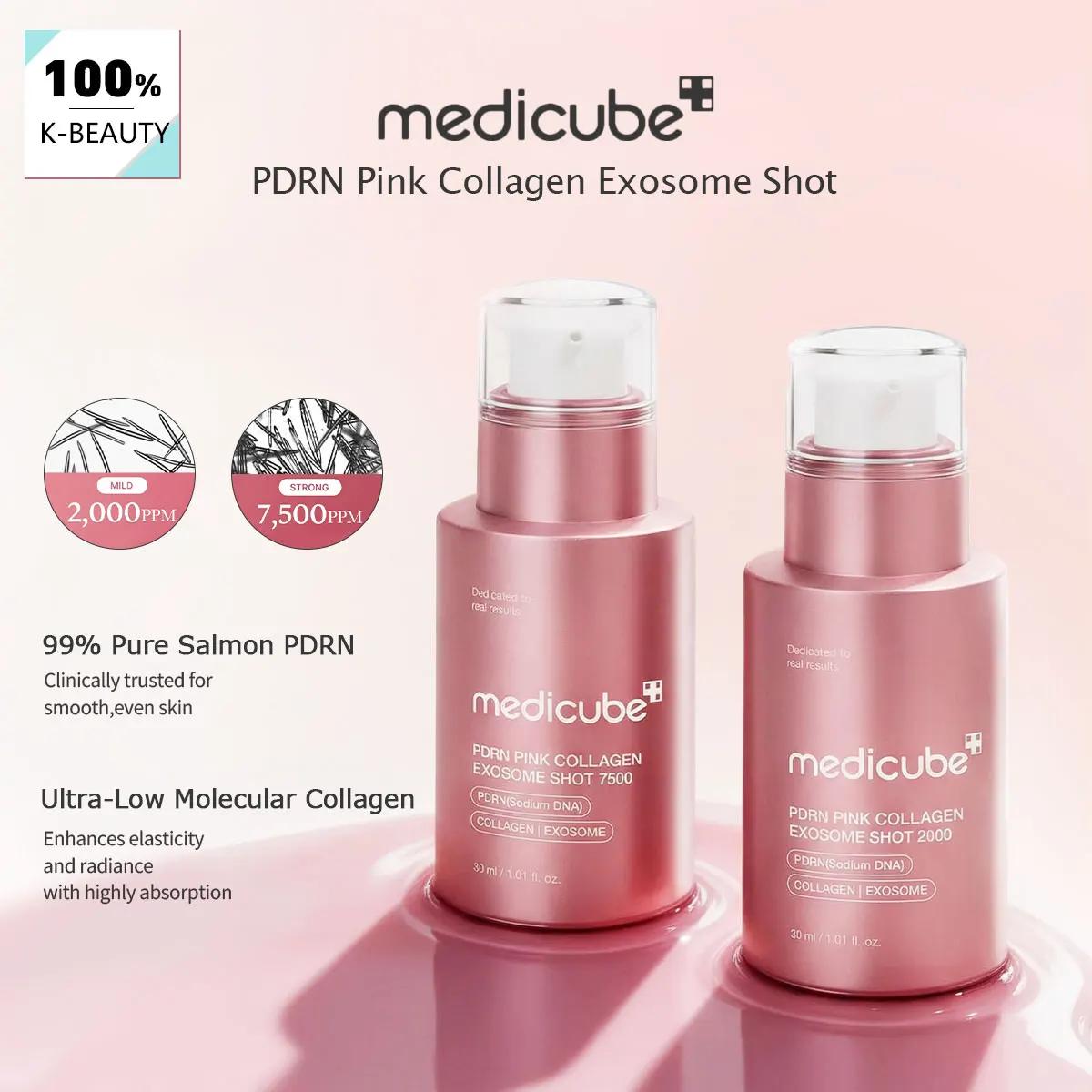 Medicube PDRN Pink Collagen Exosome Shot, Lissant et à absorption rapide, Aide à maintenir l'équilib