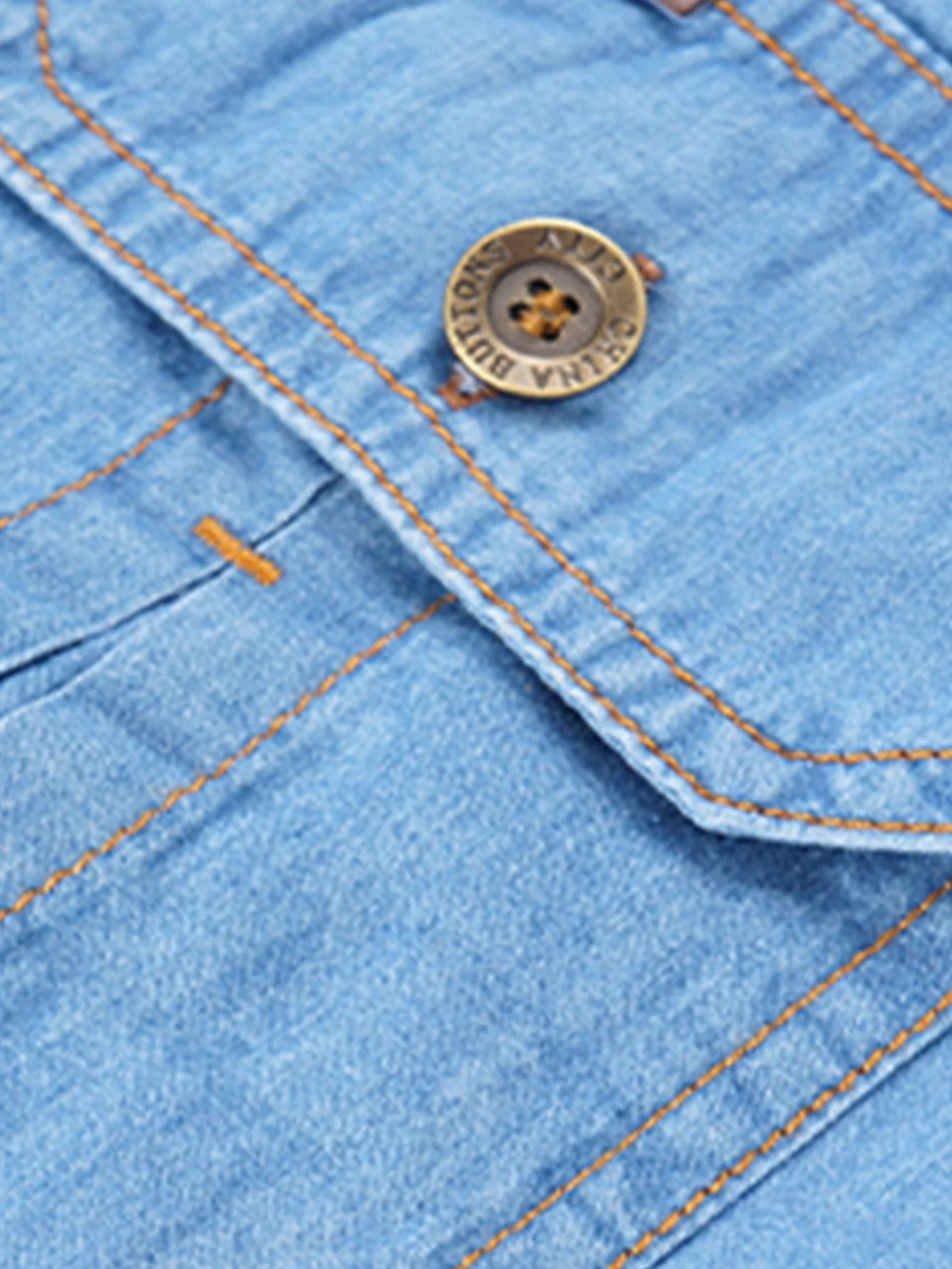 FREDD MARSHALL 2025 automne nouvelle mode hommes à manches longues Denim chemise décontracté boutonn