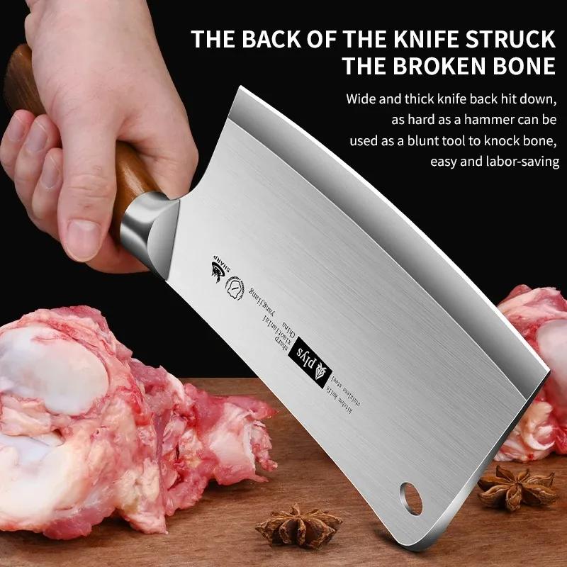 Couteau de cuisine professionnel tranchant de haute qualité pour la maison, couteau à os, forgeage d