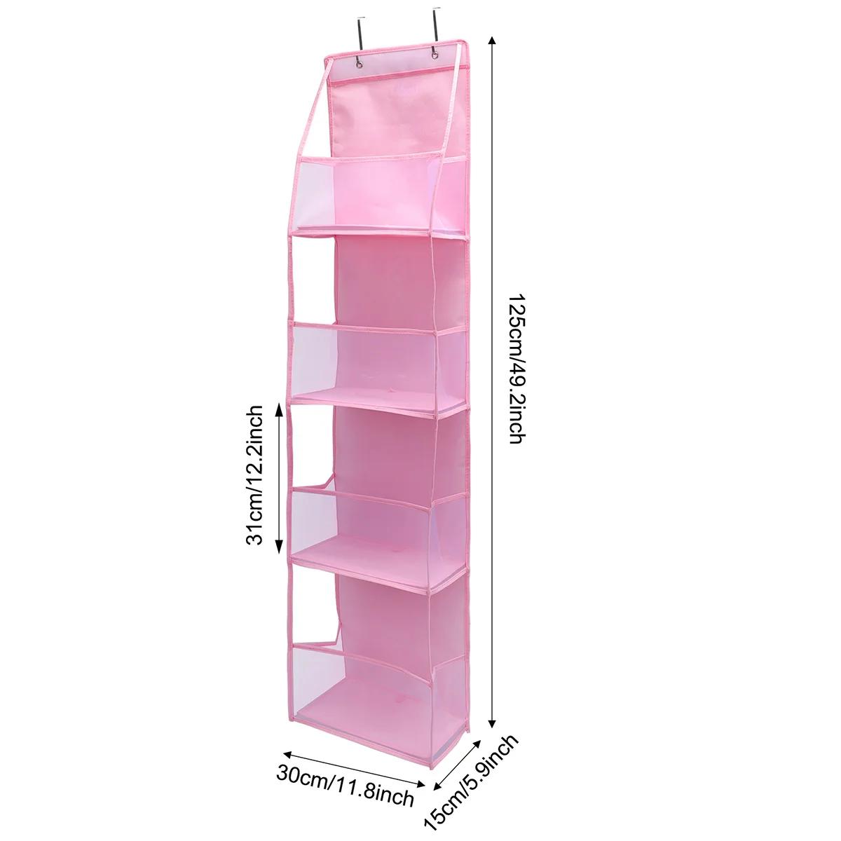 Sac de rangement suspendu à 4/6 niveaux, organisateur pliable, support sur la porte pour accessoires