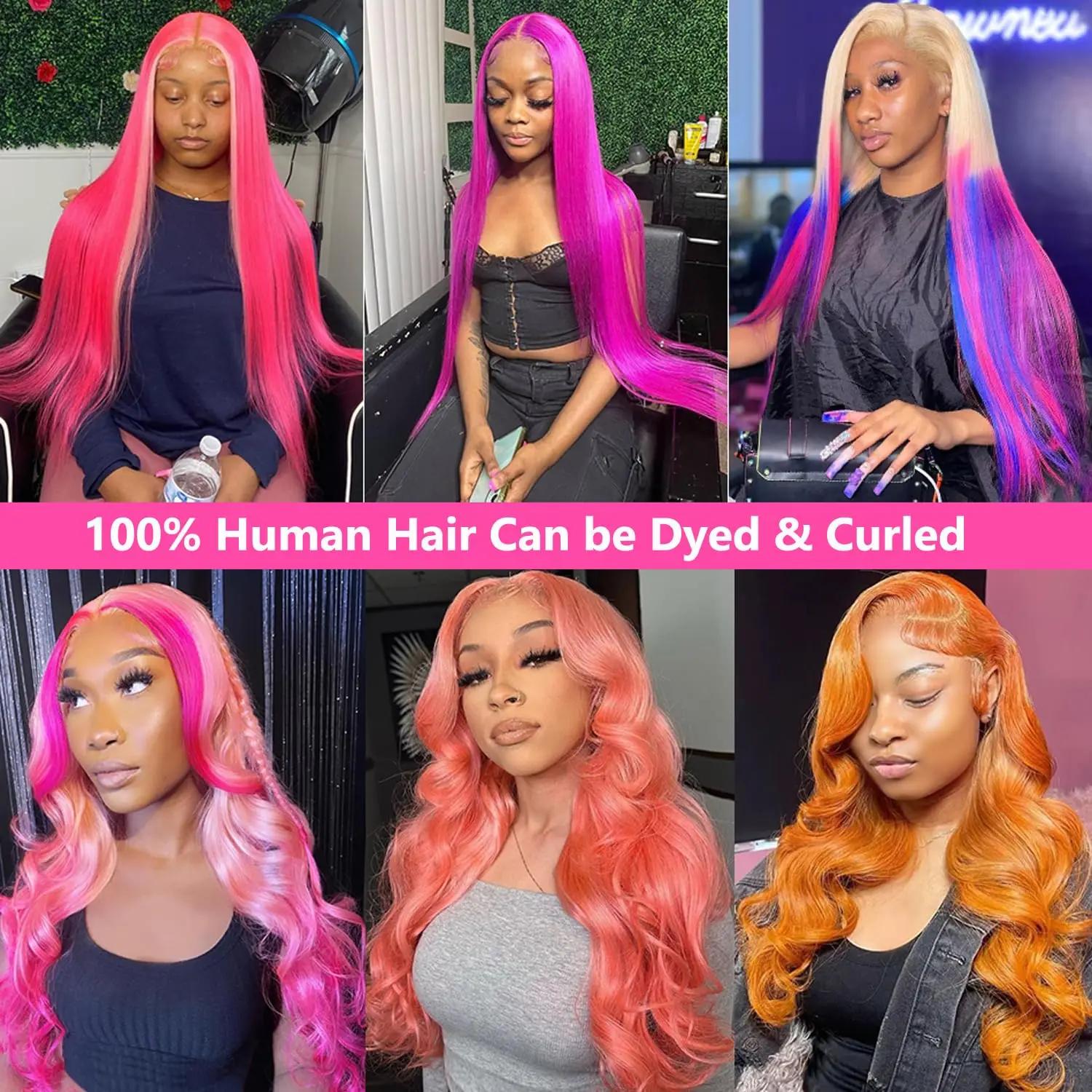 Perruque Lace Front Wig sans colle naturelle, cheveux lisses, blond 613, 13x4 HD, 30 pouces, 613
