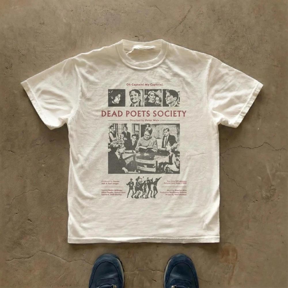 Dead Poets Society Tee Movie Poster Graphic T-Shirt Vêtements T-shirt graphique à manches courtes un