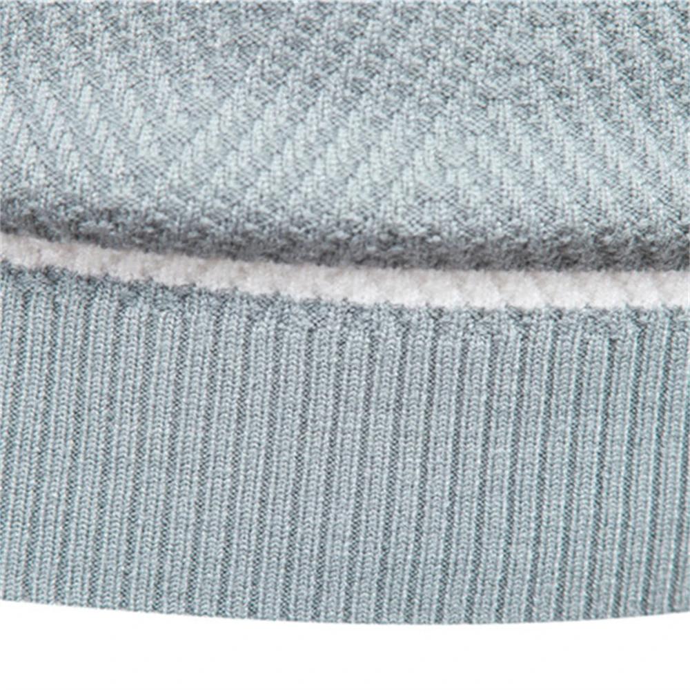 Nouveau automne pull hommes pull col rond Patchwork à manches longues chaud mince chandails hommes d