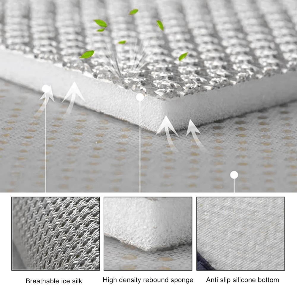 Ice InjMats-Housses de siège arrière respirantes toutes saisons, coussin de siège de voiture, housse