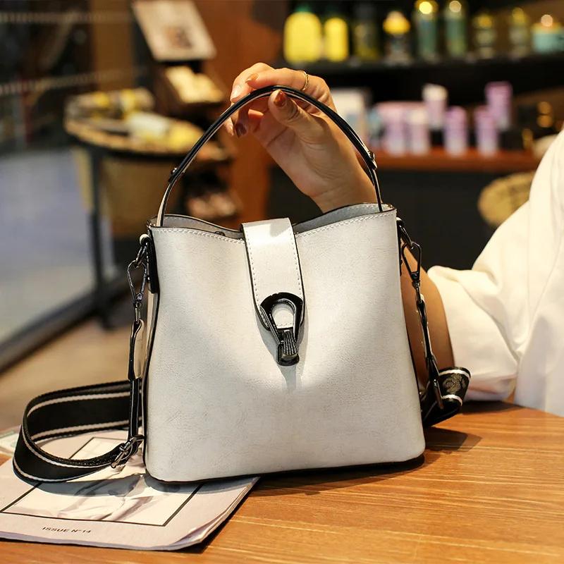 Sac à main polyvalent en cuir de vache véritable pour femmes, sacoche à épaule simple, décontracté, 