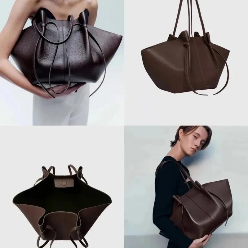 Nouveau sac à bandoulière en cuir grande capacité pour femme, sac à main de haute qualité, sac fourr