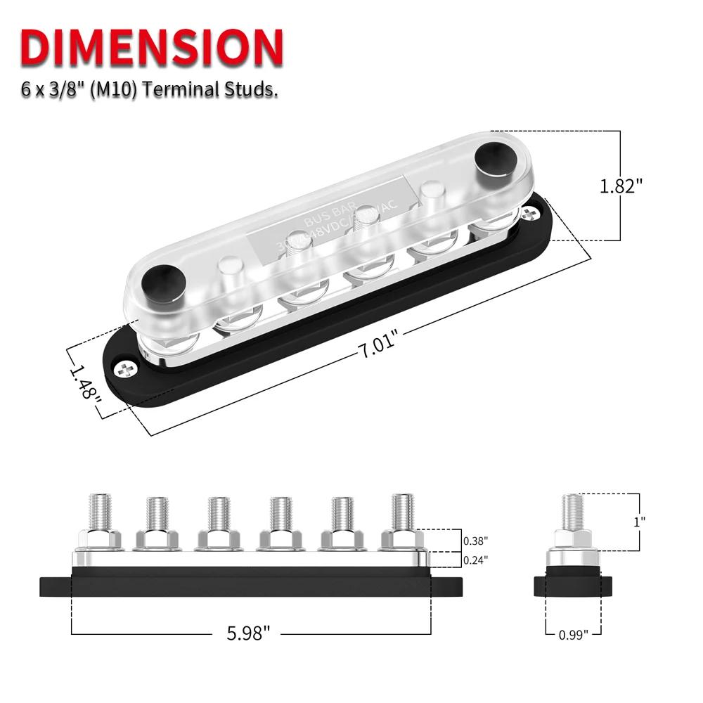 Aierek-300egatif us/ar 12-verrouillage 6x3/8 "/10 erminal tuds 48 usbar pour moteur