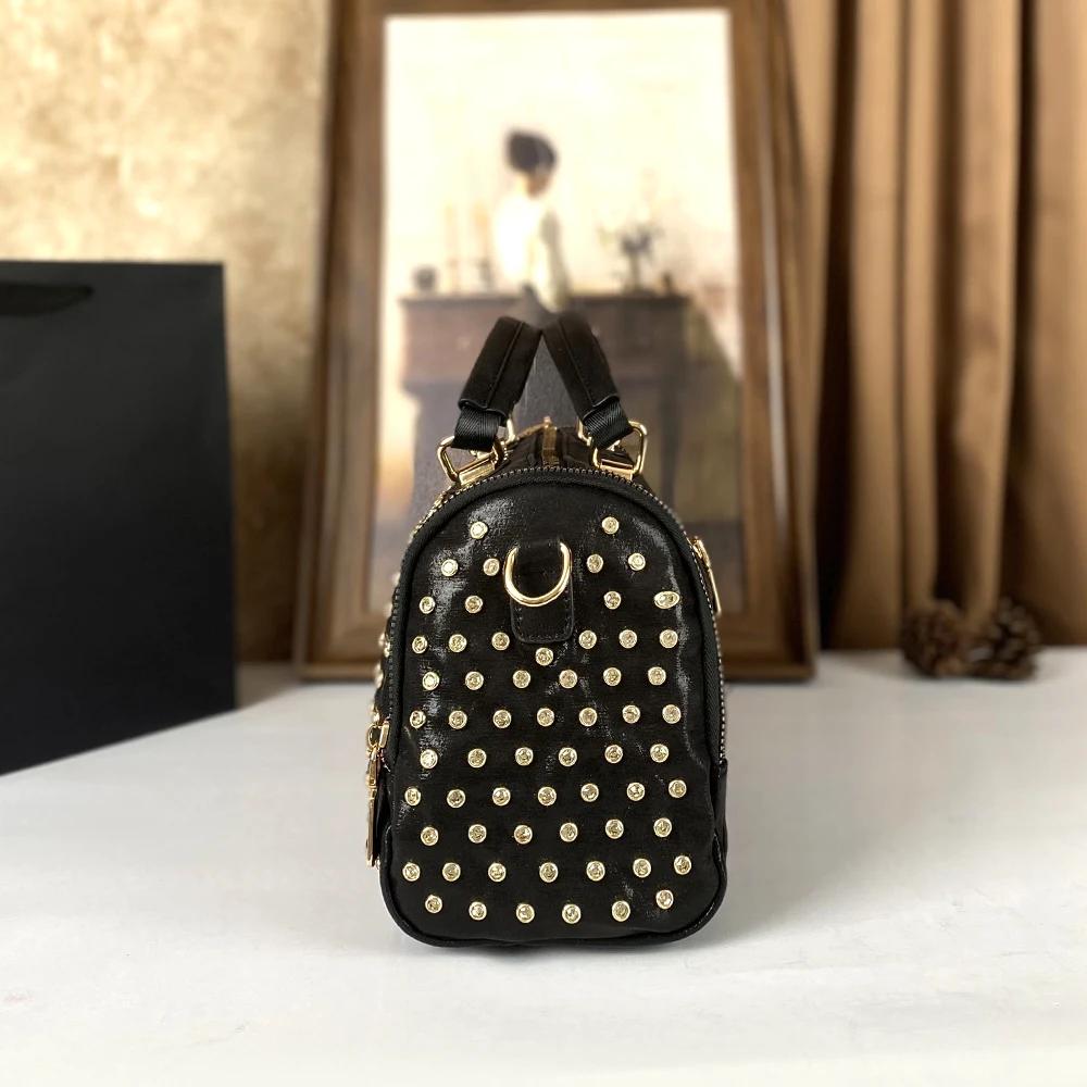 Sac à main à bandoulière de Style Punk clouté en diamant pour femmes, tendance haut de gamme, grande
