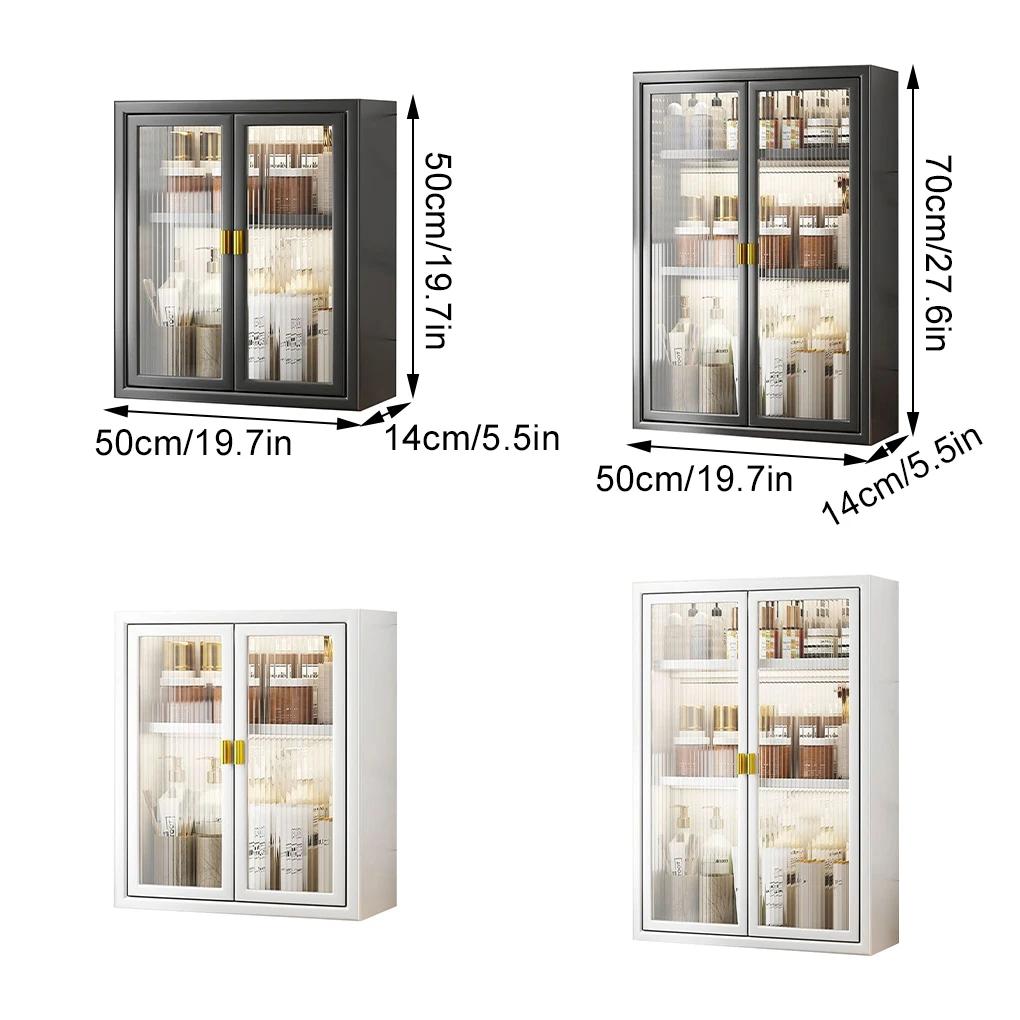 Armoire de rangement de salle de bain au toucher délicat, avec porte rabattable, armoire de rangemen