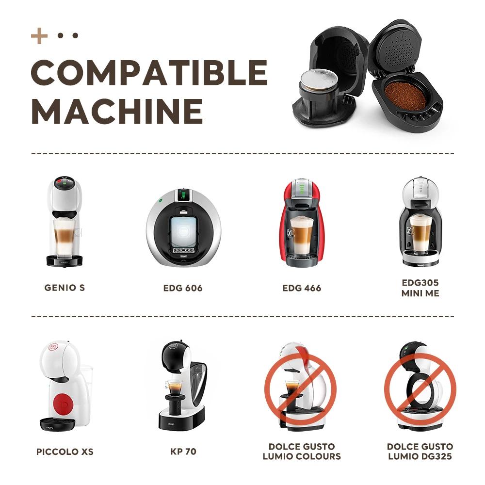 Adaptateur de capsules pour Dolce Gusto Crema, capsules originales Nespresso pour Machine à café Dol