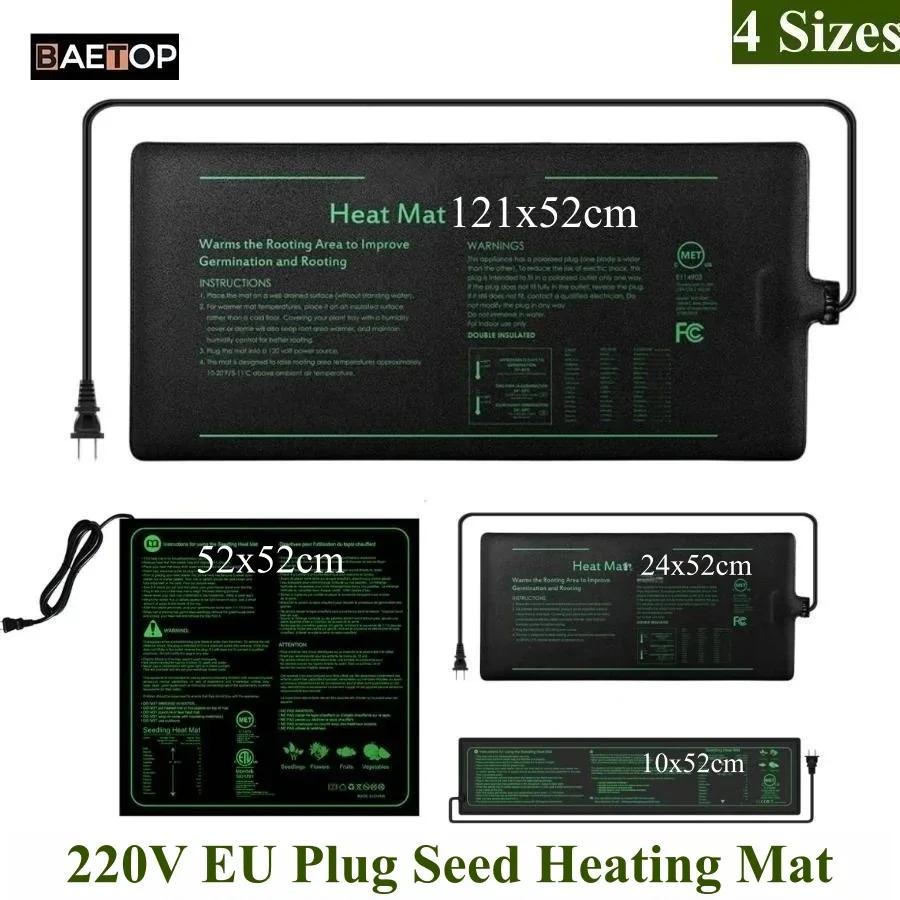 Tapis chauffant pour semis, 4 tailles, 220V, prise ue, coussin chauffant hydroponique étanche pour d
