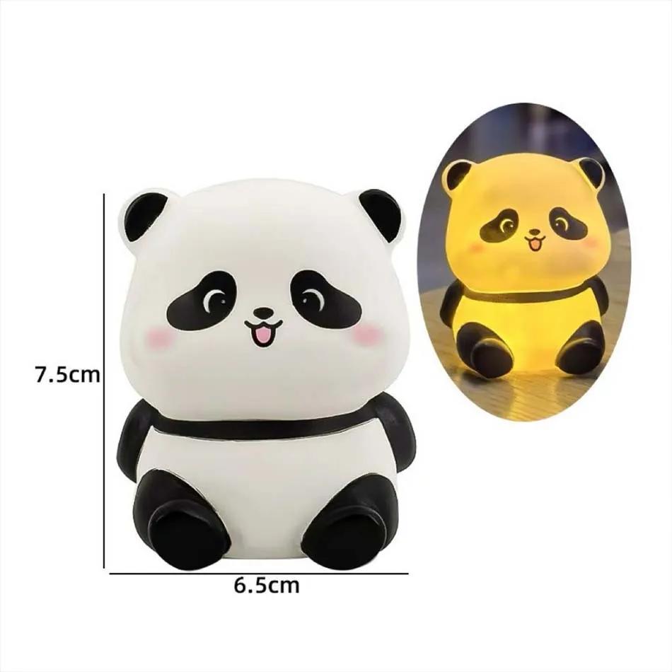 Nouveau Panda LED veilleuse salon mignon Panda lampe en plastique décor de chevet créatif enfants ve