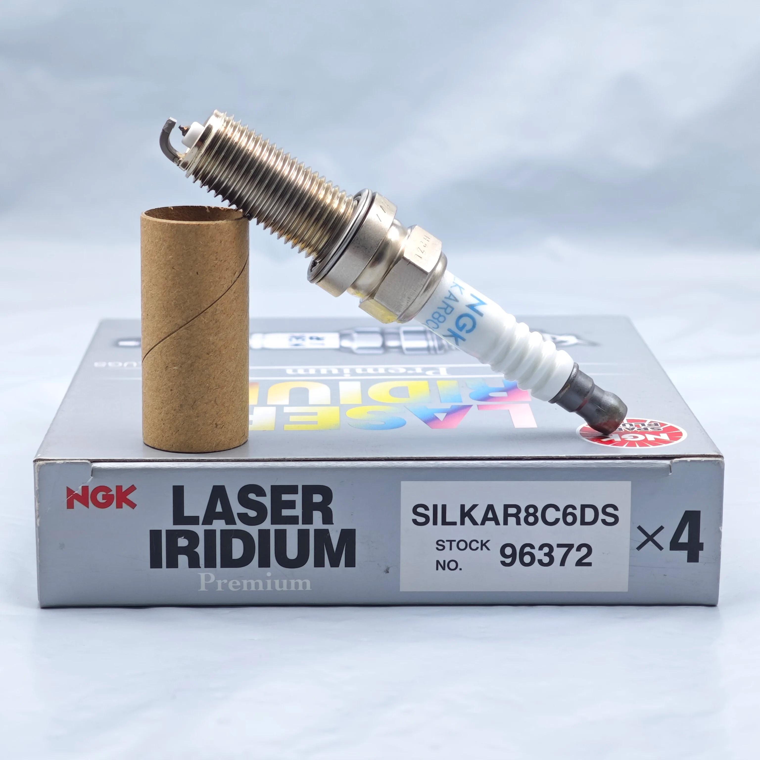 Bougie d'allumage d'origine NGK Iridium, SILKAR8C6DS 96372, adaptée pour MASERATI GHIBLI III 3.0, LE