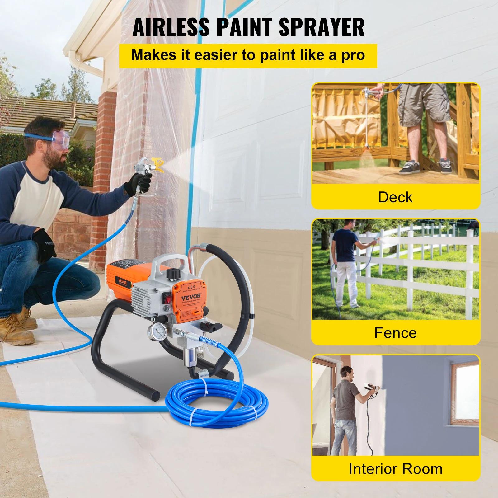 SucceBuy 1500W 1800W Pro pulvérisateur de peinture murale sans air pistolet pulvérisateur électrique