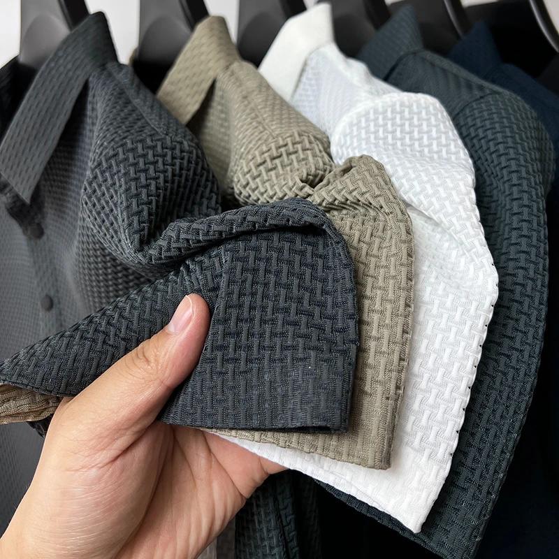 【Haute qualité】 M-4XL été nouveau T-shirt à manches courtes pour hommes POLO frais et respirant affa