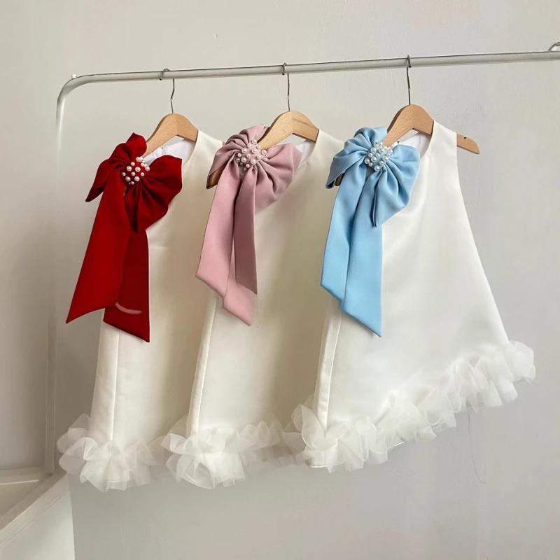 Nouvelle Robe de Princesse pour Filles, Jupe Évasée, Tenue de Cérémonie Mignonne et Élégante pour En