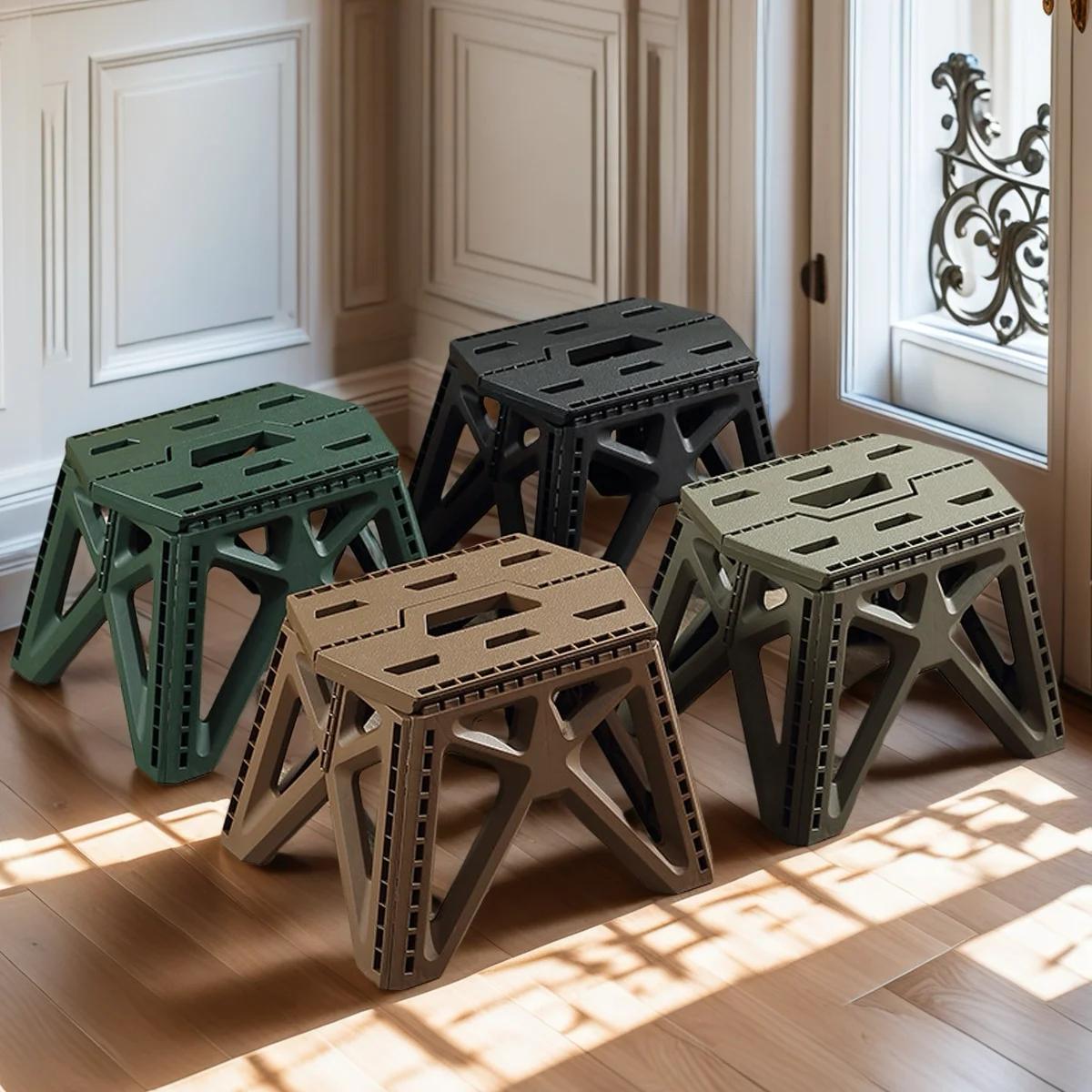 Tabouret pliant portable, haute charge, repose-pieds durable, chaise pliable, petit tabouret pour us
