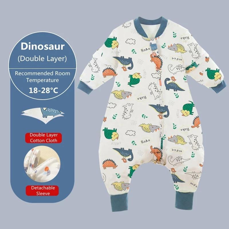 Sac de couchage bébé dessin animé - Pyjama quatre saisons en coton pour enfant en bas âge