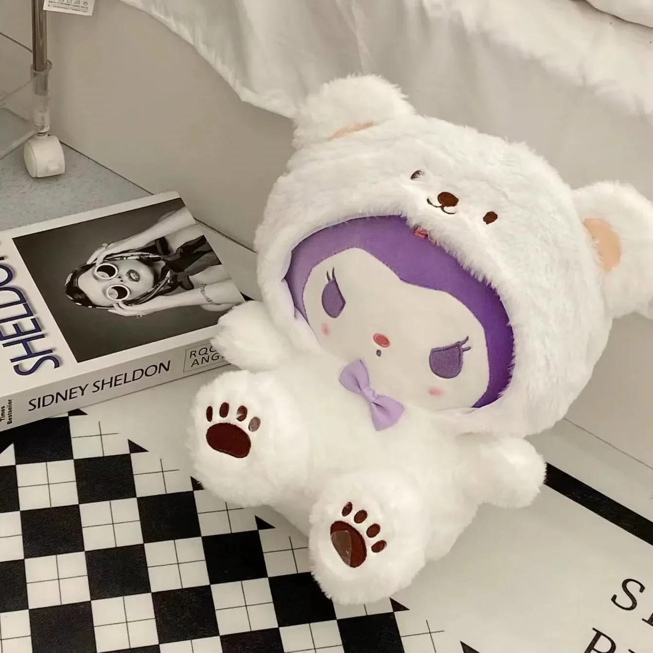 25CM Kawaii Sanrio peluche Hello Kitty cannelle Kuromi Pochacco peluche poupée dessin animé mignon j