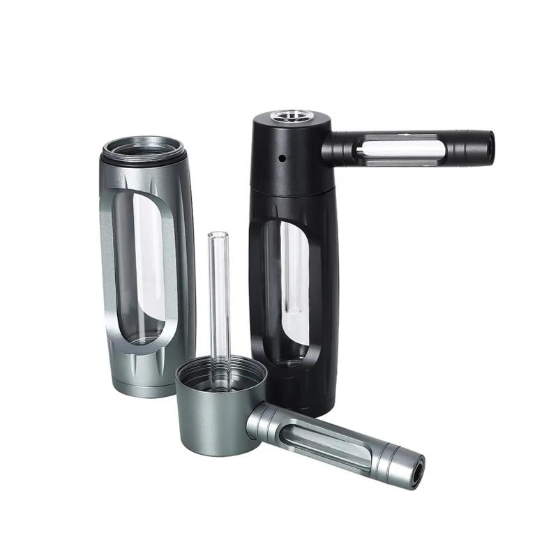 Barboteur en verre et aluminium métallique de 6 pouces, tuyau d'eau, Mini bouteille pour fumer, filt