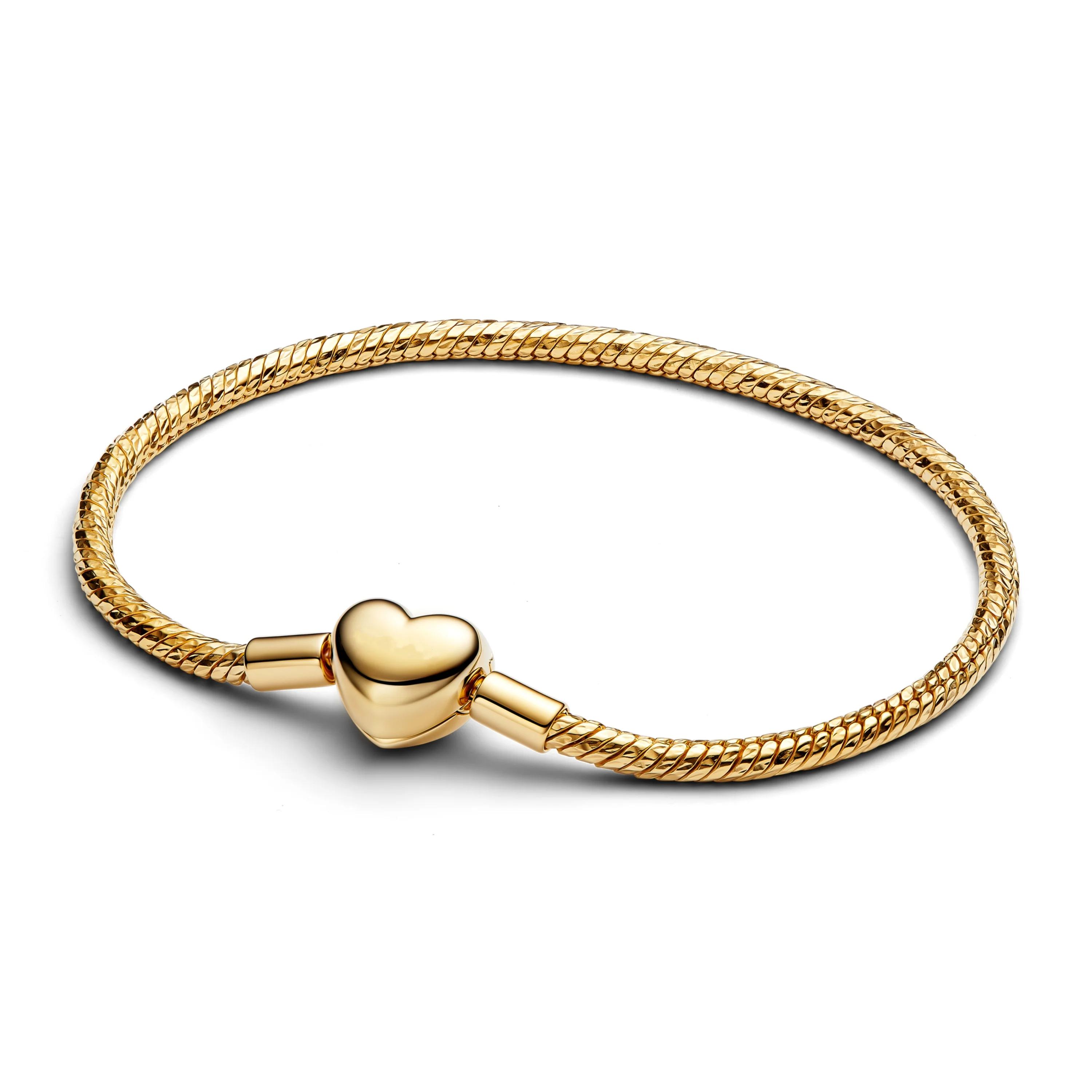 Bracelet en argent sterling 925% de luxe, maille tubulaire ronde en forme de cœur, serti de zircons,