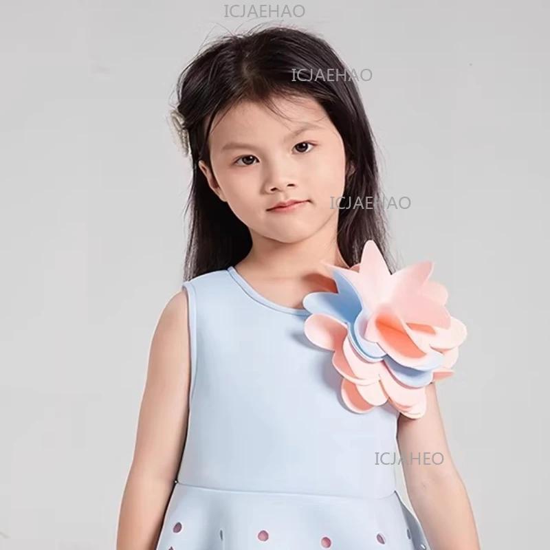 Nouvelle Robe Tutu Style Chinois pour Filles 2026, Costume de Princesse à Fleurs 3D, Robe de Demoise
