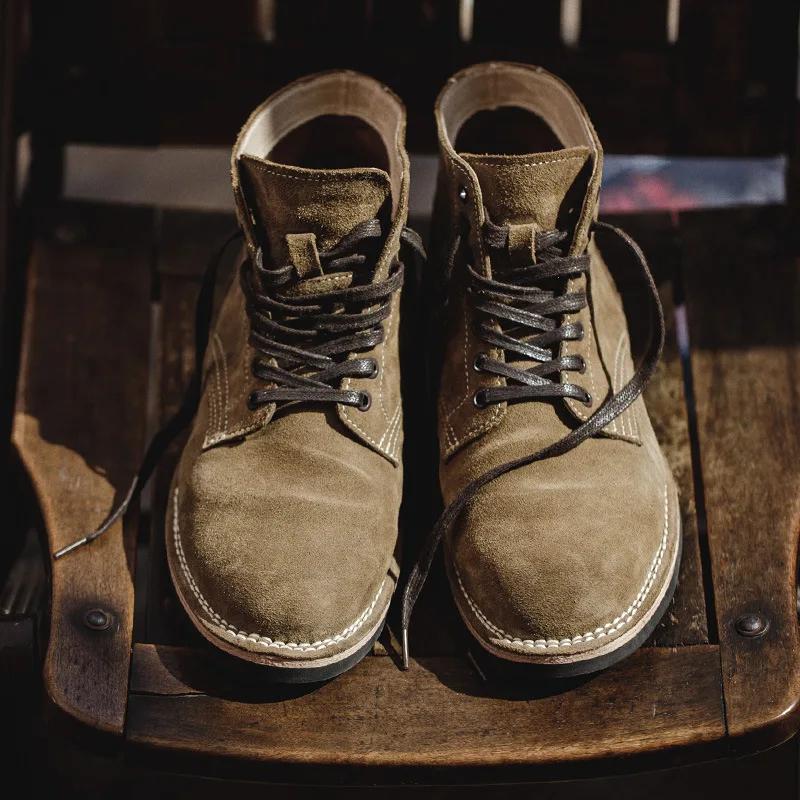 Bottes de travail pour hommes printemps Style américain bottes hautes dans le désert bottes militair