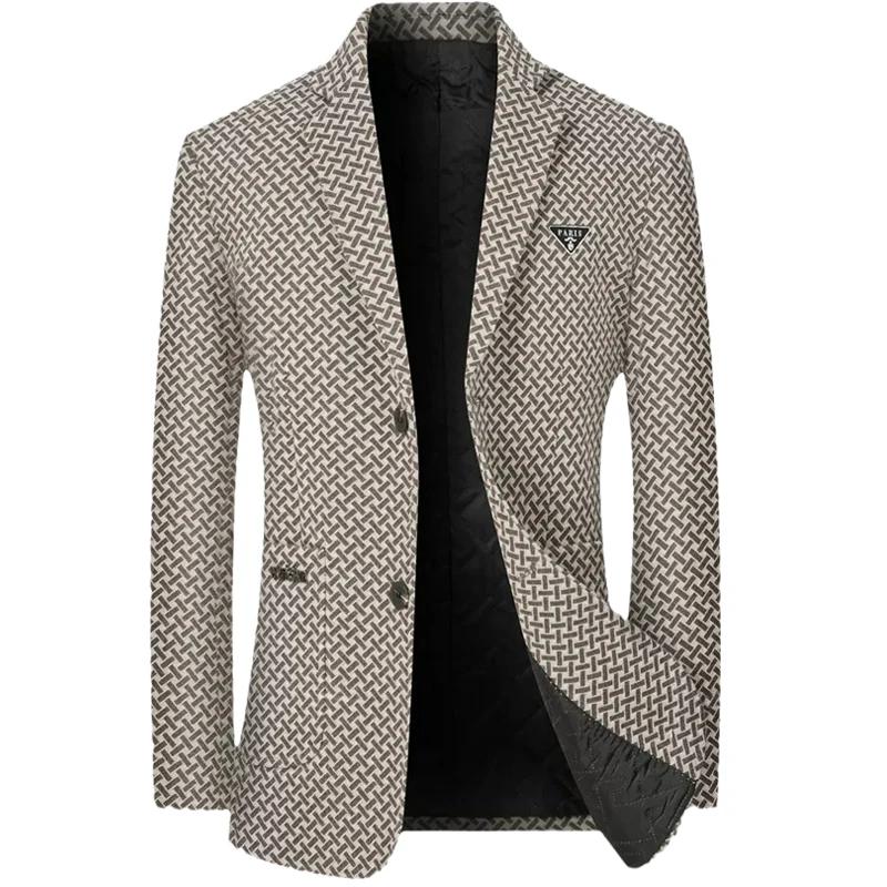 Nouvelle Collection Printemps 2026 – Blazer Homme Décontracté Chic pour le Bureau – Veste de Costume