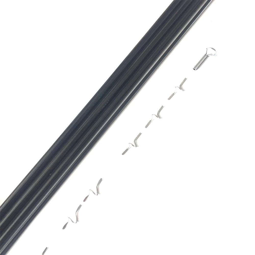 NooNRoo IM6 9ft 5/6wt 4 pièces Kit de bricolage de canne à mouche couleur transparente vert et noir 