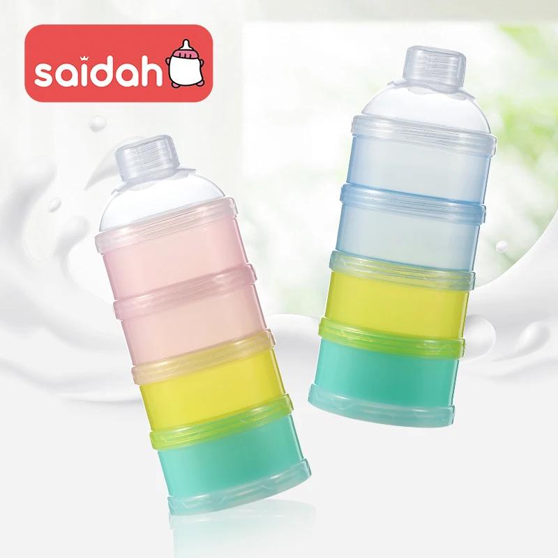 Boîte de stockage de lait en poudre Portable à 4 couches, alimentation pour bébé, collations aux fru