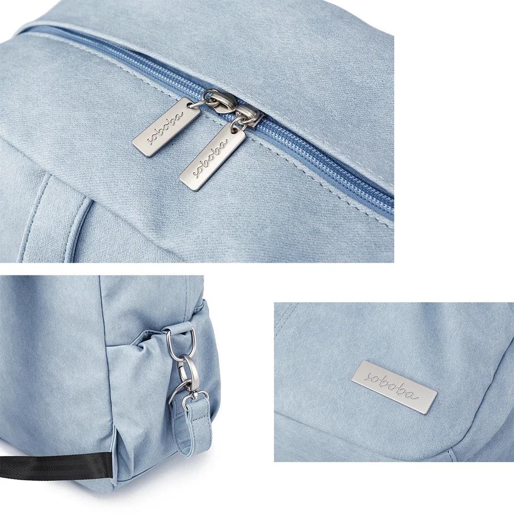 Sac à dos à couches Soboba grande capacité - Sac étanche élégant avec porte-sucette pour nouveau-né
