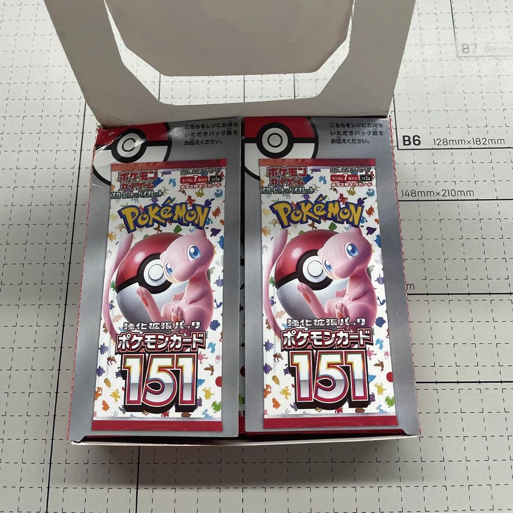 Nouveau 140 pièces/boîte Anime Pokemon japon Version TCG Violet écarlate 151 classiques Expansion Bo