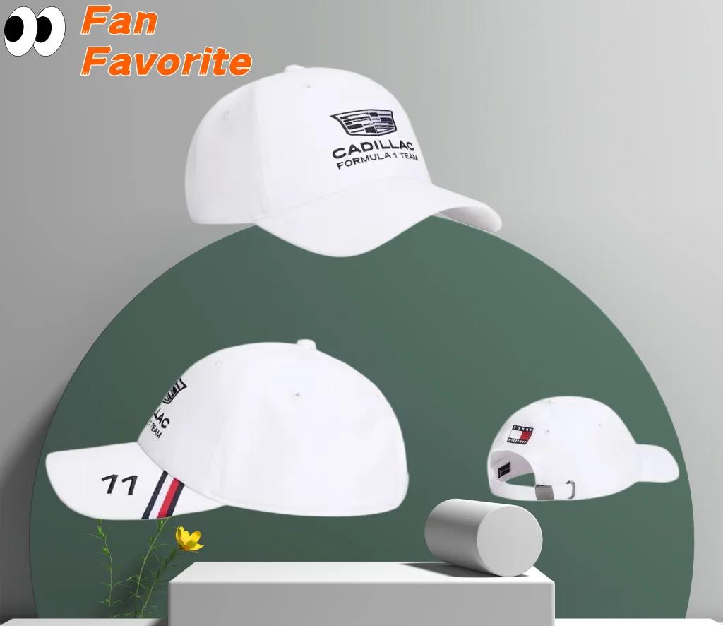 Casquette de baseball brodée de l'équipe Cadillac F1 de Formule 1, casquette de fan, casquette de sp