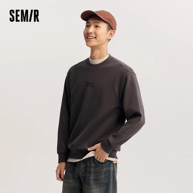 Sweat-shirt graphique Semir, texture douce, mode décontractée pour hommes, col rond, tendance, confo