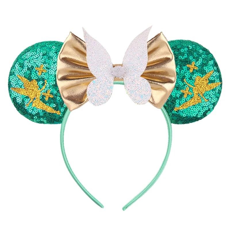 Nouveau Chic Mickey Mouse oreilles bandeau grand beau nœud paillettes bandeau femmes cadeau d'annive