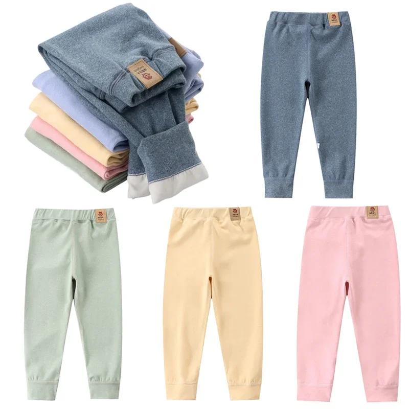 Pantalons chauds en polaire pour enfants, grande taille, pour garçons et filles, Leggings d'hiver en