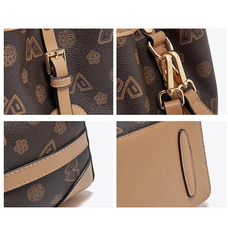FOXER femmes mode sac à bandoulière seau épaule sac à main sac à main pour dame cadeau pour femme pe