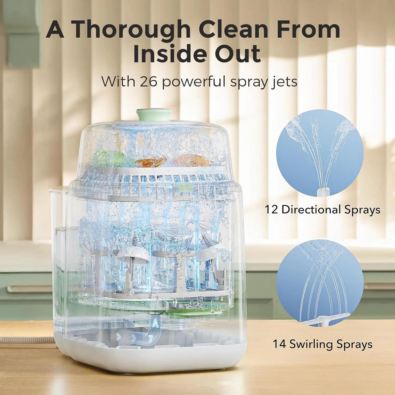 Momcozy Lave-biberon, stérilisateur et sèche-linge, machine de nettoyage tout-en-un pour biberons, p