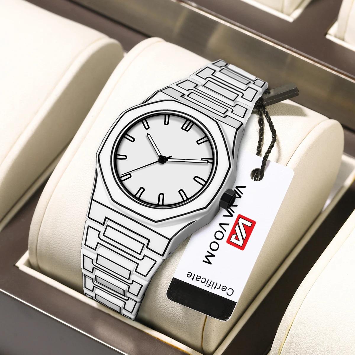 2025 nouveaux hommes créatifs montre en Silicone VA VA VOOM marque mouvement à Quartz lignes créativ