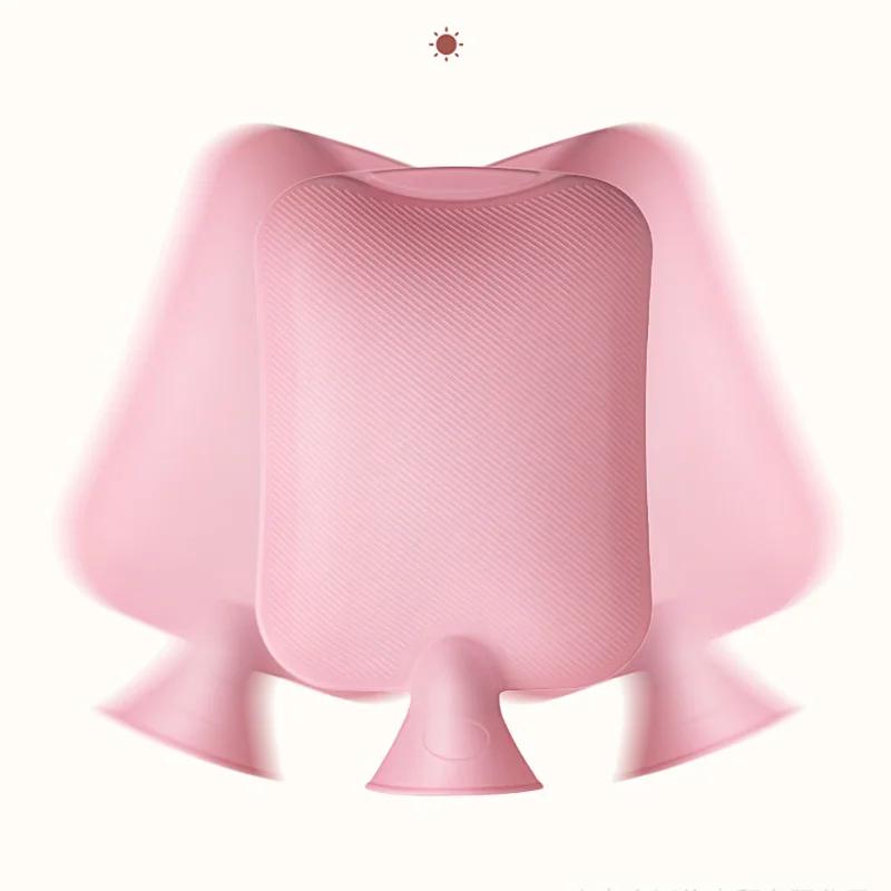 Sac à eau chaude en peluche réutilisable pour filles, compresse chaude, crampes menstruelles, 3,1000