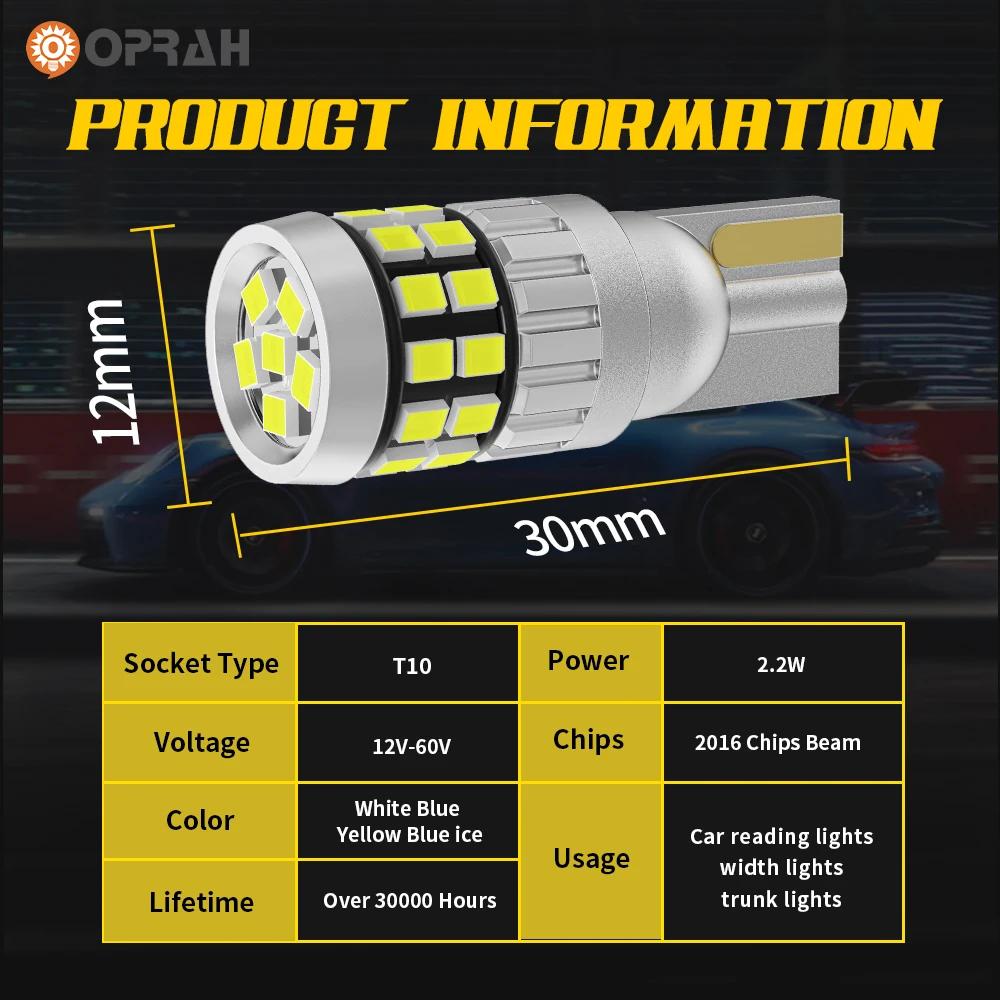 Ampoules T10 LED W5W 12V 24V pour voiture et camion, feux intérieurs Canbus sans erreur, Super lumin