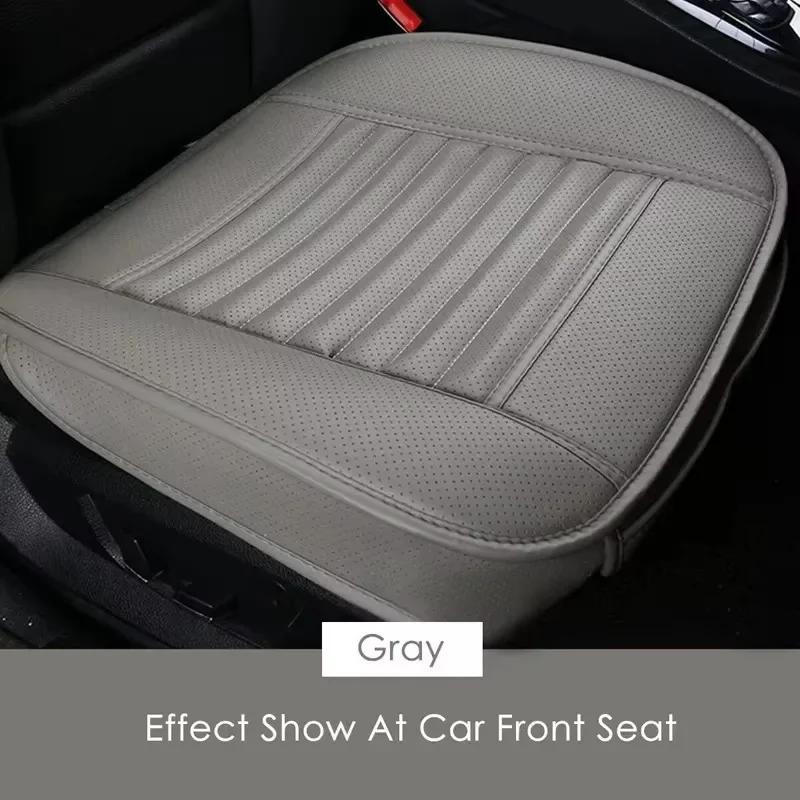 Housse de siège de voiture universelle, tapis respirant en cuir PU pour coussin de chaise automobile