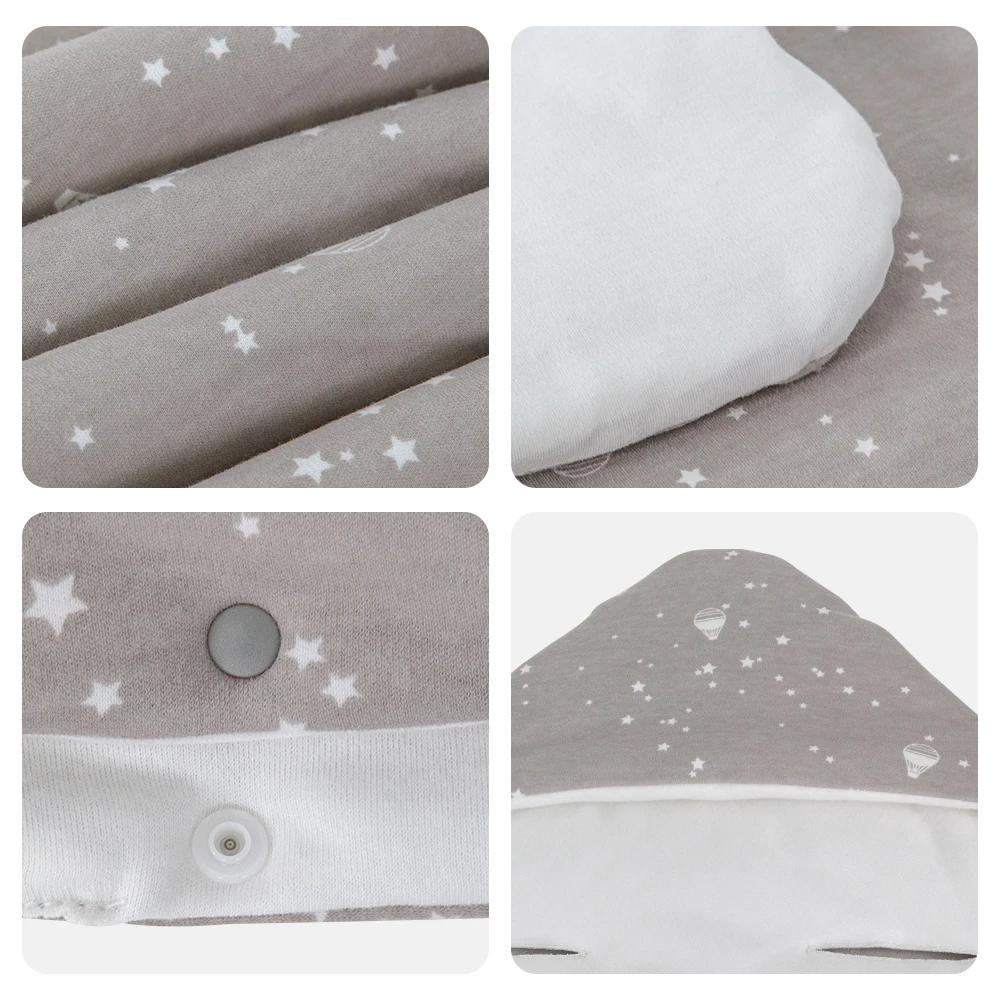 Couverture enveloppante pour bébé nouveau-né avec capuche coupe-vent, utilisable comme siège auto po