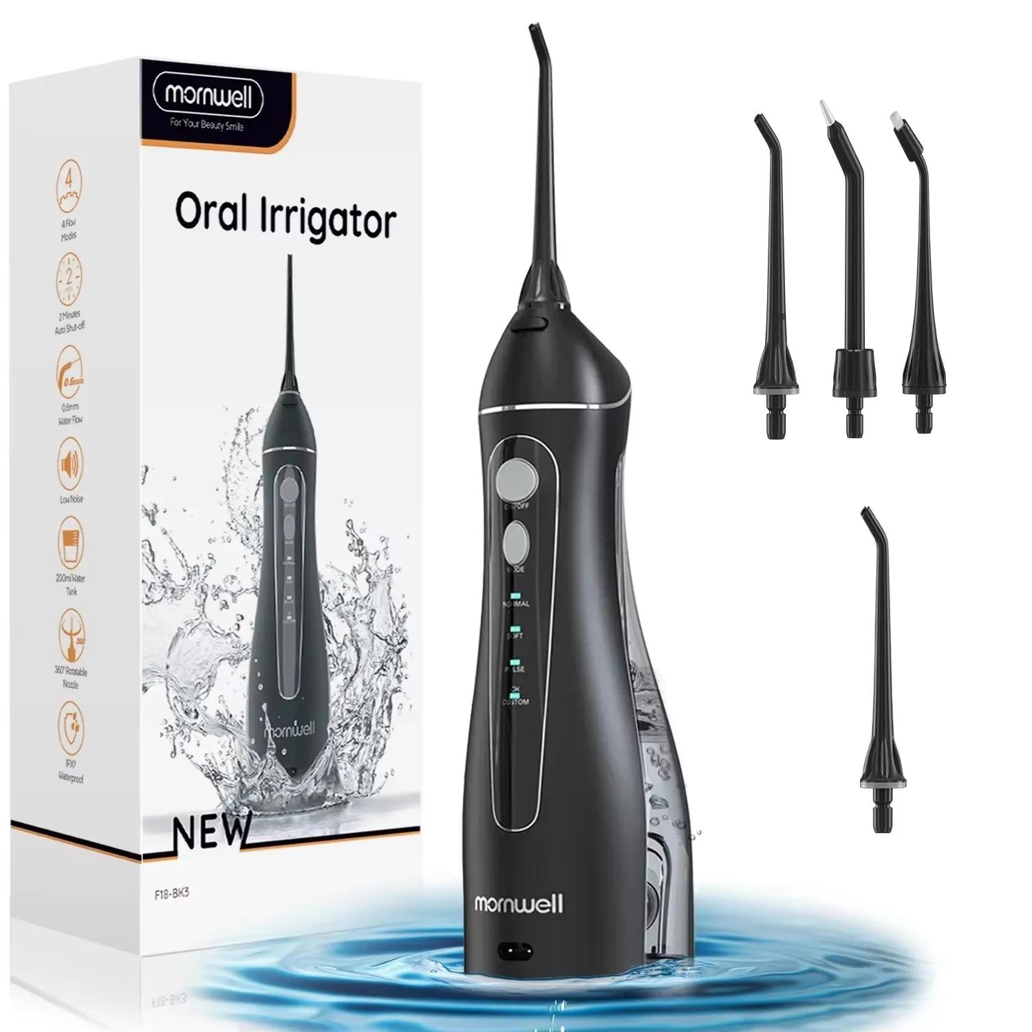 Fil dentaire Portable F18, 4 Modes, Rechargeable par USB, 4 buses, Jet d'eau Oral, réservoir d'eau d