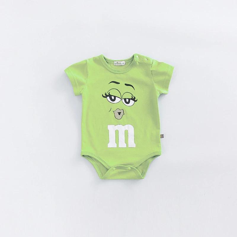 Barboteuse mignonne à manches courtes, vêtements pour nouveau-nés, couleur unie, body pour bébés gar