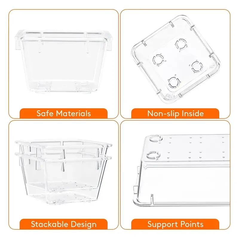 MELEvaluSet-Plateaux en plastique transparent, plateaux polyvalents, supports de synchronisation dan