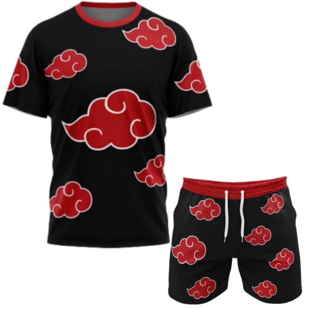 Nouvelle collection printemps-été Naruto : Ensemble de sport ample à manches courtes et shorts, gran