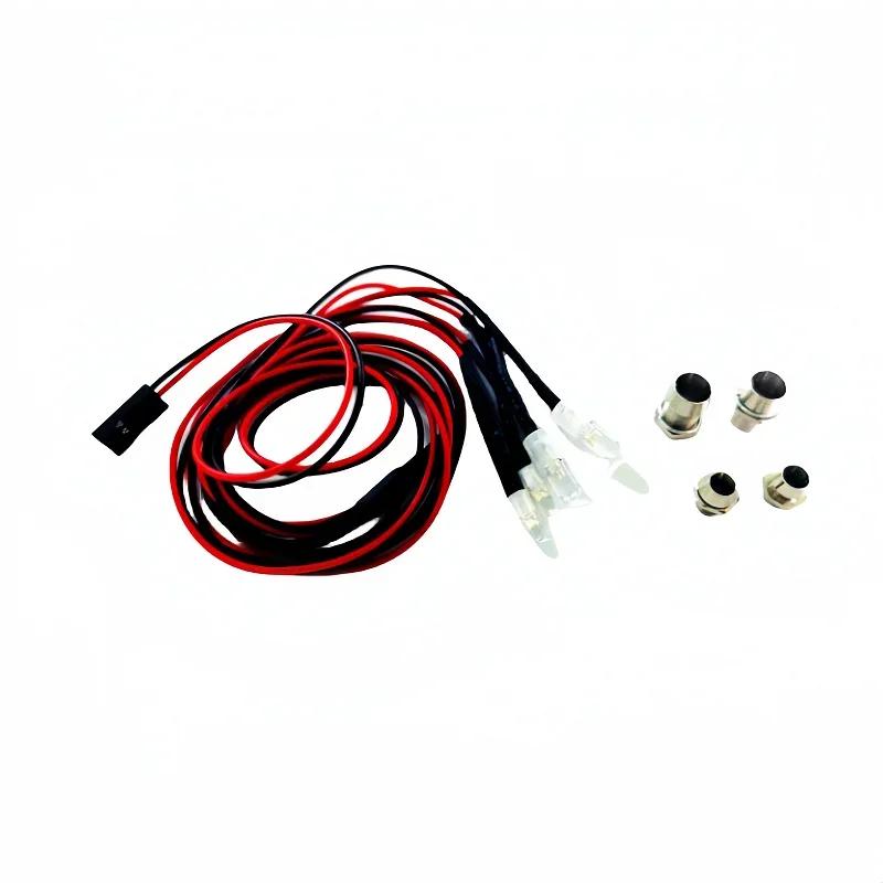 Phares RC 2/4/6/8 rouge blanc 3/5mm lumières LED projecteur RC télécommande feux avant et arrière